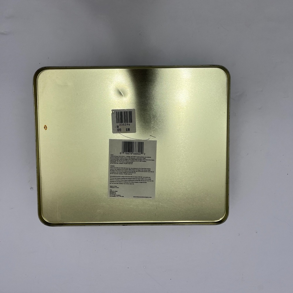Vtg Coca-Cola 50th Anniversary Advertising Collectible Tin Photo Box W/ Window - Picture 11 of 12